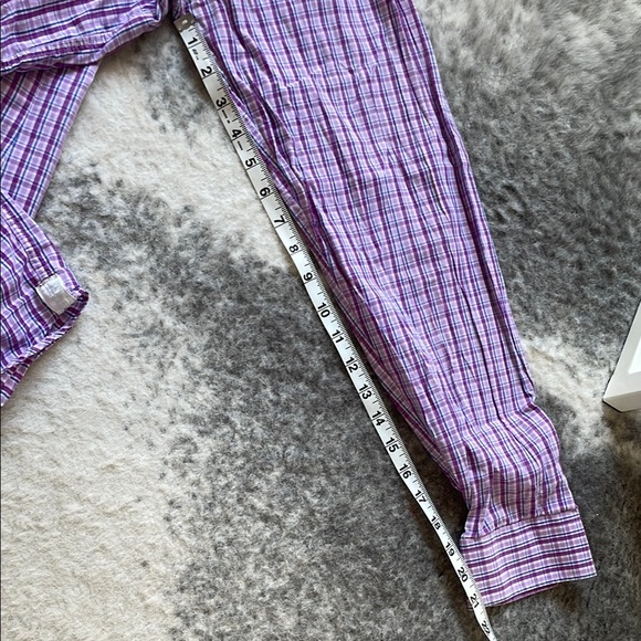 Purple Checkered Men's Shirt - Picture 12 of 12